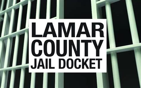 The U. . Lamar county jail docket 2022